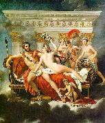 Jacques-Louis  David Mars Disarmed by Venus and the Three Graces oil painting artist